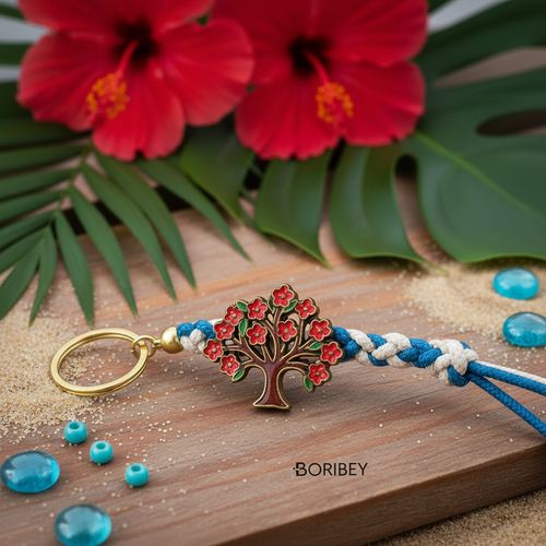 BORIBEY handmade Flamboyán keychain